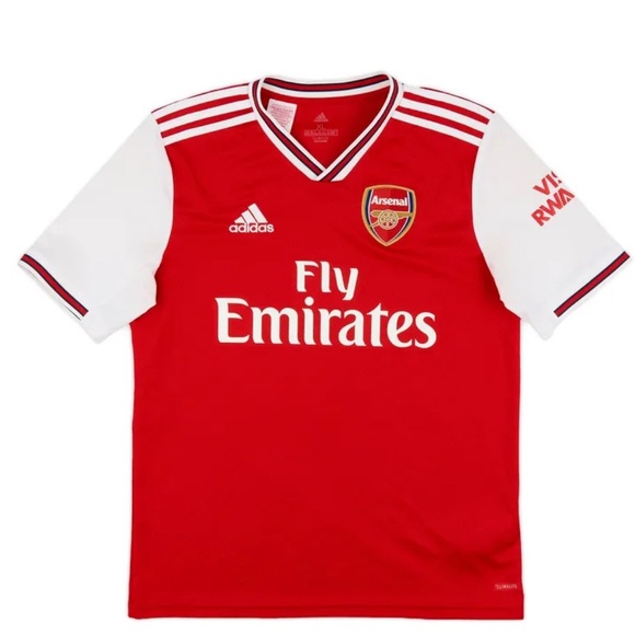Adidas Arsenal FC Official 2020-2021 Kids Red and White Home Soccer Jersey sz S - Picture 13 of 14